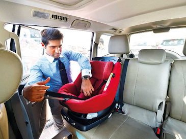 Baby child seat in Taxi